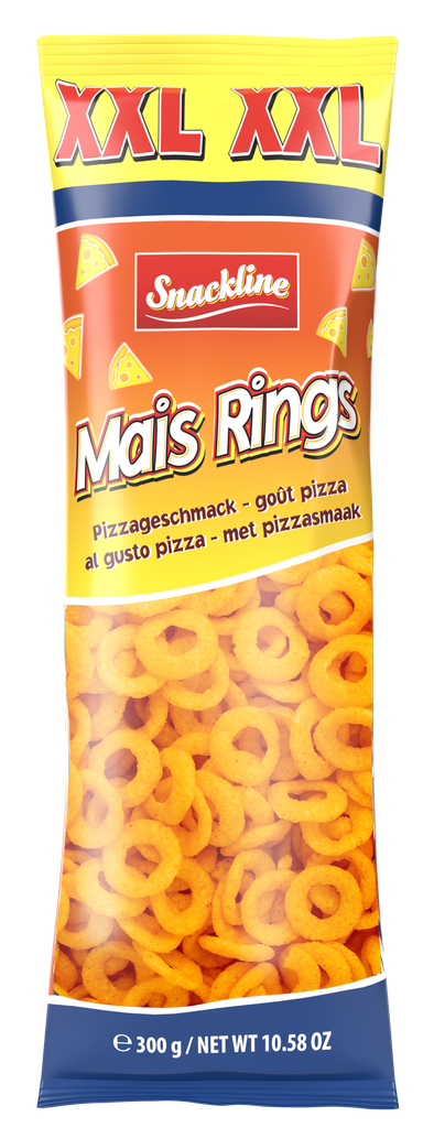 XXL Corn rings pizza salted 18×300g