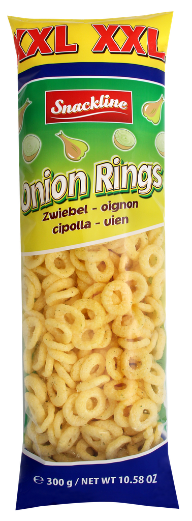 XXL Onion rings corn snack salted 18×300g