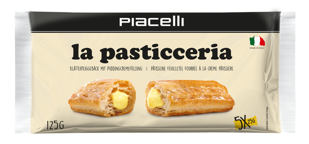La Pasticceria - Puff pastry rolls with vanilla cream filling 16x125g