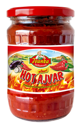 Ajvar hot paprika vegetable preparation 6x540g