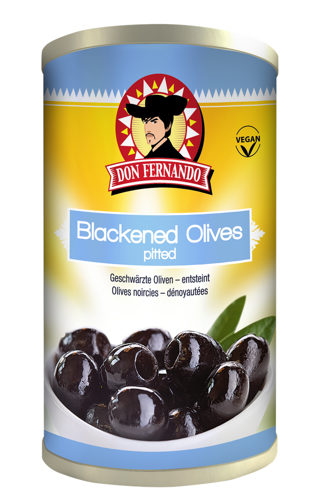Blackened olives – pitted 12x350g