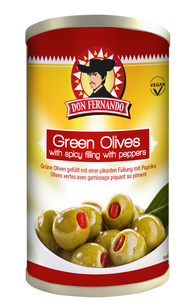 Green olives stuffed with hot pepper paste 12x350g