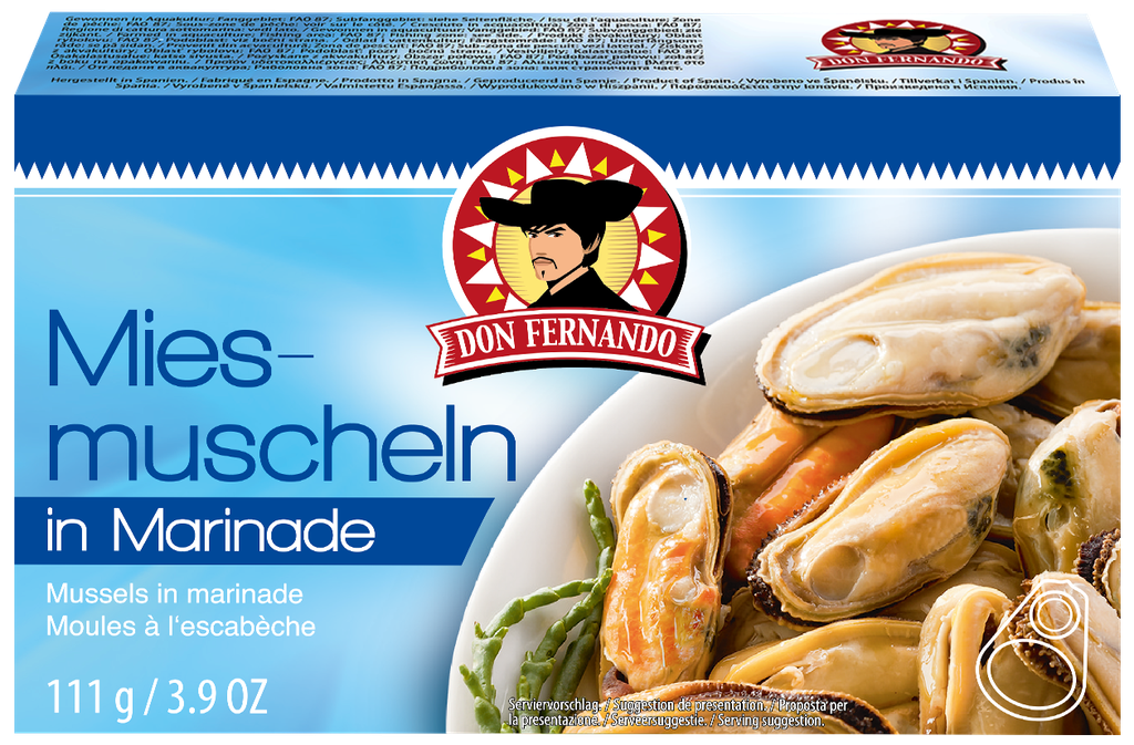 Blue mussel in marinade 25x111g