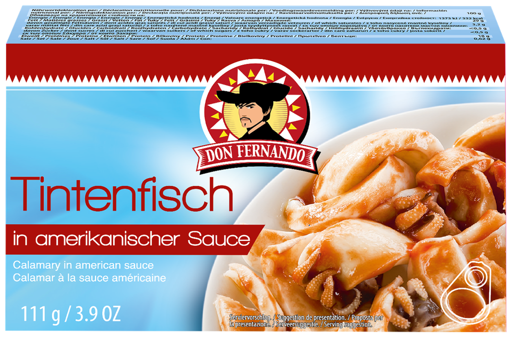 Calamary in american sauce 25x111g