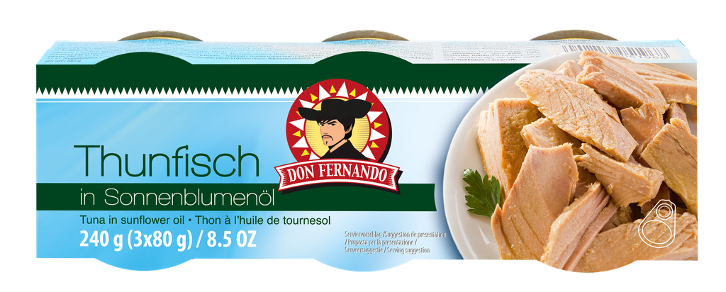 Tuna in Sunflower Oil (3x80g) 32x240g