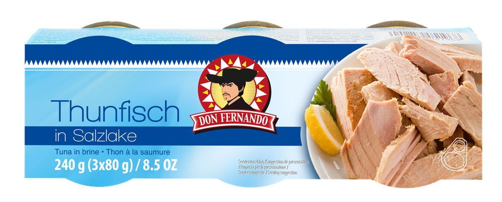 Tuna in brine (3x80g) 32x240g
