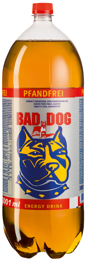 Bad Dog XXL energy drink with sweeteners