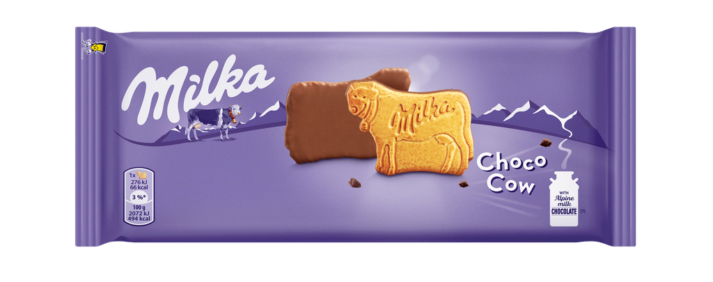 Cookies with milk chocolate Choco Cow 20x120g