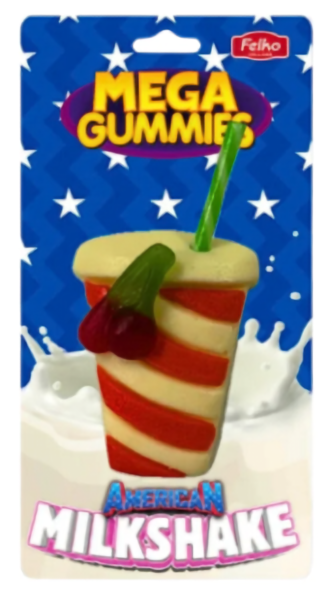 Mega Gummies American Milkshake 9x120g