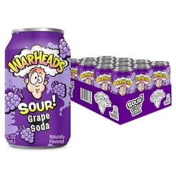 [2438-248881] WARHEADS SOUR SODA GRAPE 500ml x 12