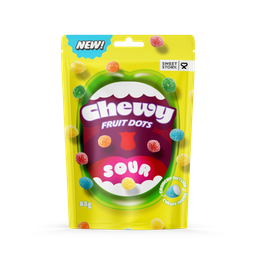 [176-30221] CHEWY FRUIT DOTS SOUR 24x85G