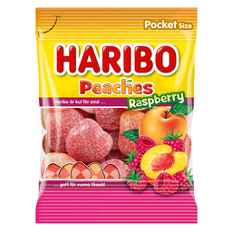 [225-2171] Haribo Peaches Raspberry 24x80g