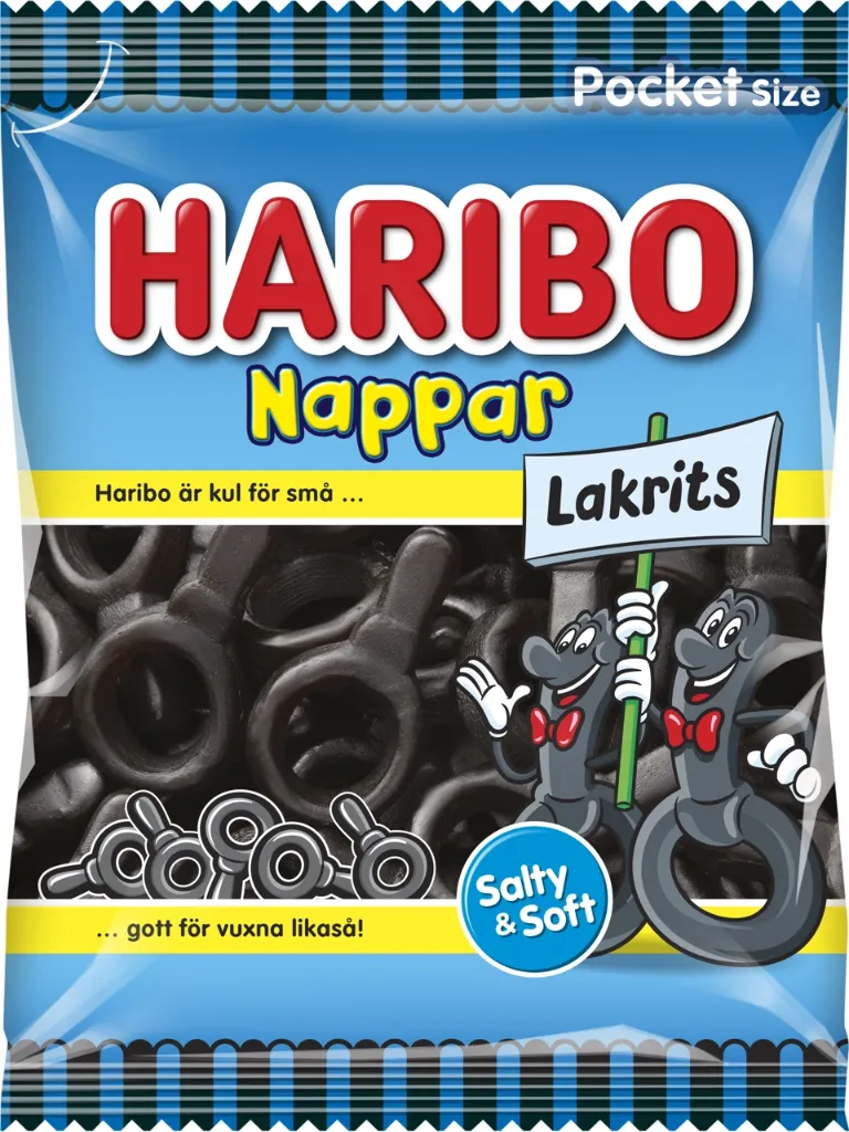 Haribo NAPPAR LAKRITS 20x80G