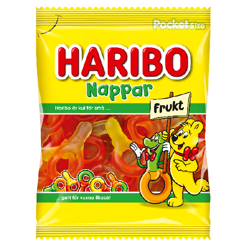 Haribo NAPPAR FRUKT 24x80g