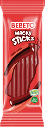 BEBETO WACKY STICKS FIZZY COLA 24X180G