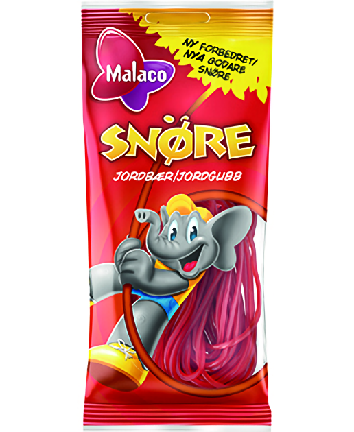 MALACO SNÖRE JORDGUBB 24x94G