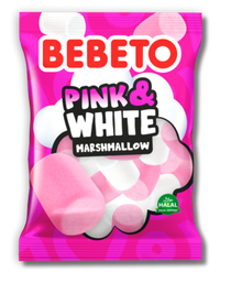 [35-10641] BEBETO PINK&WHITE MARSHMALLOW 12X60G