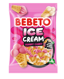 [35-19914] BEBETO ICE CREAM GUMMY CANDY 12X80G