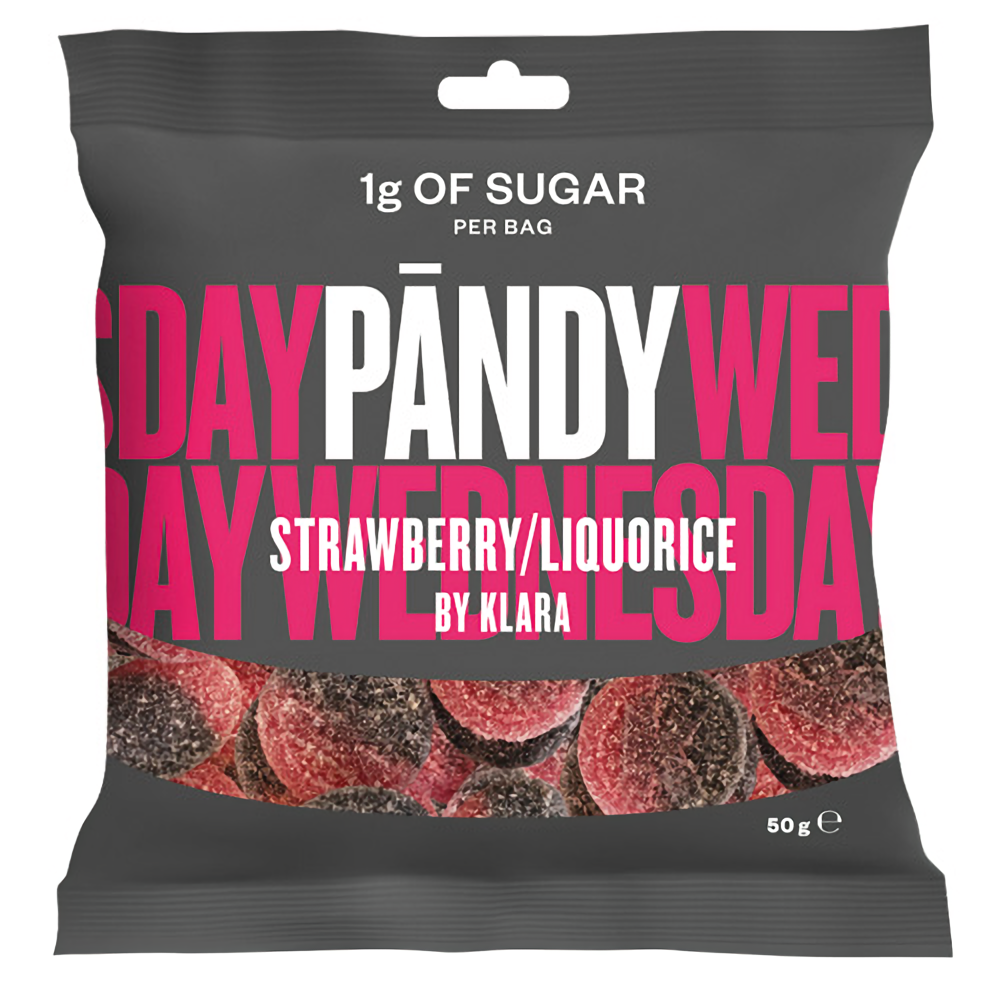 Pändy Strawberry & Liquorice 14x50g