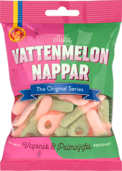 VATTENMELONNAPPAR SURA 18x80G