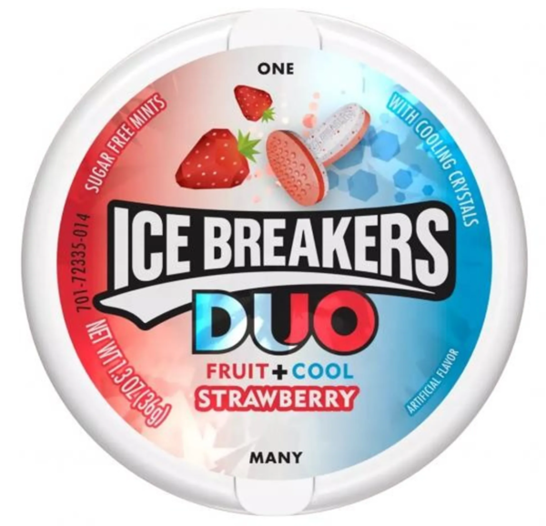 Ice Breakers Duo Mint Strawberry 8x36g