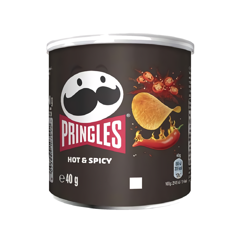 PRINGLES SMÅ HOT & SPICY 12x40g
