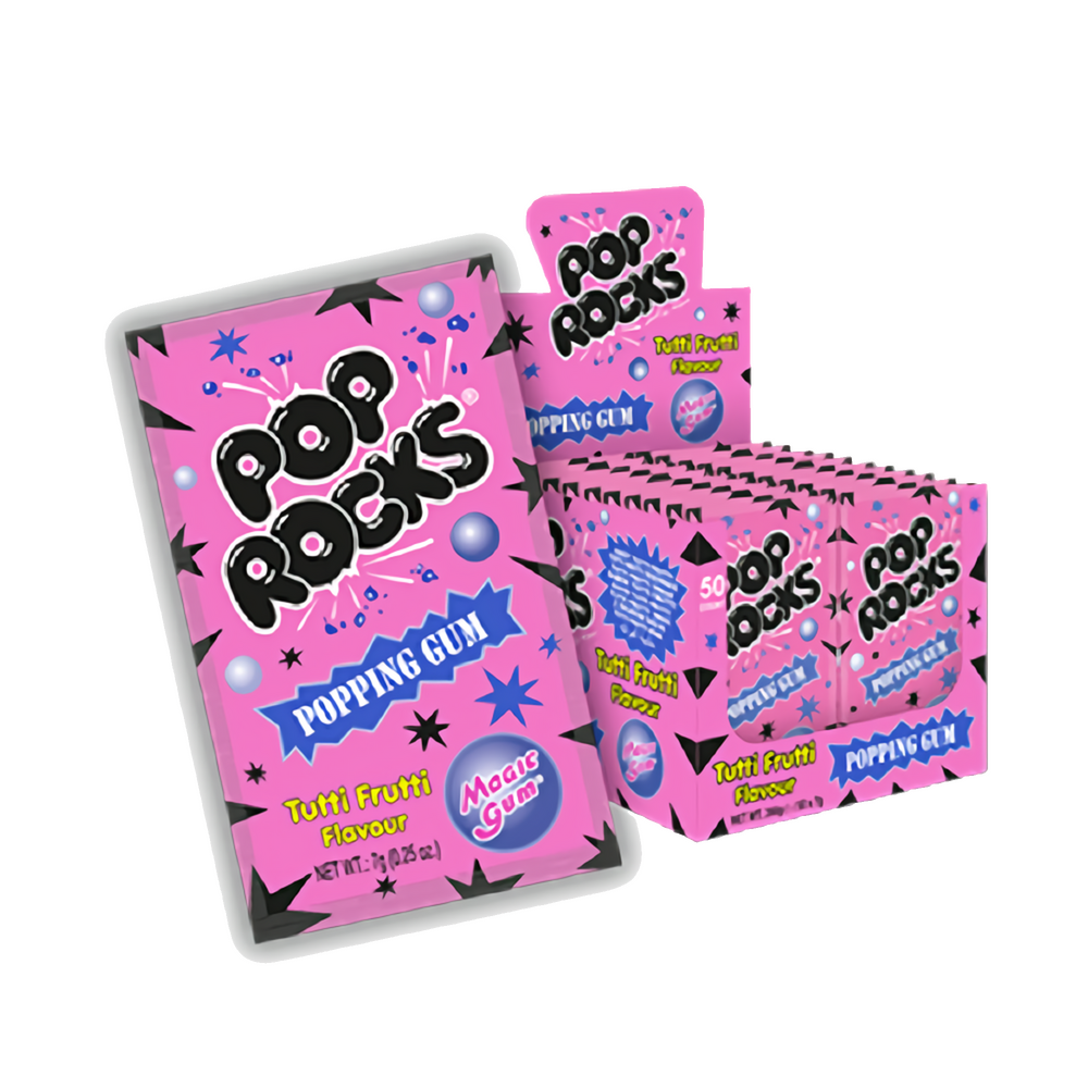 POP ROCKS TUTTI FRUTTI MAGIC GUM 50x7G
