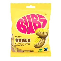 [BUB5450208160] BANANA TOFFE OVALS 90G